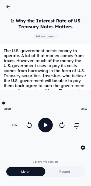 Shadosen study screen with an English transcript